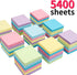MyLifeUNIT Sticky Notes 3x3, Bulk Pack of 54 Note Pads, 5400 Sheets for Daily Reminders