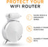 BANGCHEER M5, (White-1Pack) Wi-Fi Wall Shelves, Cable and Power Line Storage Boxes for TP-Link Deco Suitable