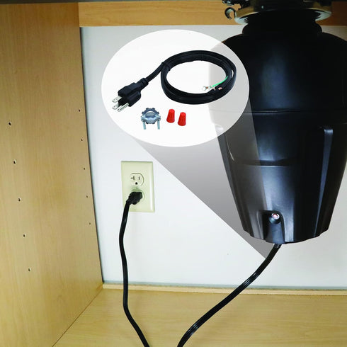 Danco 12010 Garbage Disposal Power Cord Installation Kit, Black