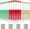 Whaline 24Pcs Beadable Ballpoint Pens in Red, Green, Gold, Retractable Gel Ink with Extra Refills for Xmas DIY Supplies