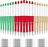 Whaline 24Pcs Beadable Ballpoint Pens in Red, Green, Gold, Retractable Gel Ink with Extra Refills for Xmas DIY Supplies