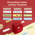 Label Maker with Tape - P10 Bluetooth Label Printer with Continuous Labels for Home Use and Office Organization