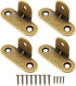 HJ Garden 4 Pack Bronze Decorative Right Angle Guards - Metal Corner Brackets