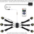 DEDC 6pcs 3000K Dimmer, Closet LED Mini Spot Light, Spotlights with RF Art Picture Lights, Spotlight for Plants Jewelry