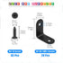 Glarks 20 Set 30mm (30x30x2mm) Black L Bracket Right Angle Corner Brace Joint Fastener for Wood Chair Bookshelf Board