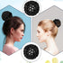 Gtziqa 8 Pcs Bun Cover for Hair, Crochet Ballet Hair Net, Invisible Elastic Knit Thicker Hairnets Hairs Donut Bun