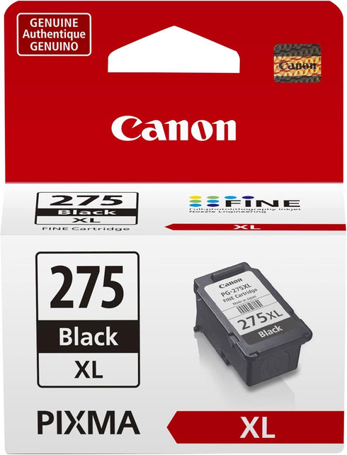 Canon PG-275 XL Genuine Black Ink Cartridge Compatible with TS3520/3522, TR4720/4722, TS3720/3722
