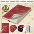 Fuutreo 20 Pcs Multicolor Thank You Gifts Leather Journal Notebook A5 Notepad Inspirational Gift for Employee Teacher