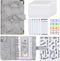 Budget Binder Leather A6 Cash Envelopes, Money Saving Binder with Zipper Envelopes for Budgeting, Gray