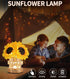 Lamp,3-Colour Dimming AIHYING Sunflowers Flower Lamp,Rechargeable Cordless Touch Infinitely Small Night Light,Crystal