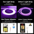 12V 16.4FT, Dimmable iNextStation Purple LED Strip Lights Flexible Silicone Neon Rope Light with Power Adapter