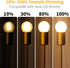 Decoaui E12 G16 Bulbs, Bulb, 6W (60W 600 4000K Dimmable, 6 Pack LED Globe Light Small Golf Ball Size Round Equivalent)