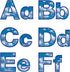 Hygloss Products Bulletin Board Letters and Numbers – Punch Out Cloud Design Combo – 3 Inch, 350 Pieces