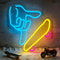 Finger Skateboards Neon Sign for Wall Decor, Dimmable Skateboard LED Fingerboard Neon
