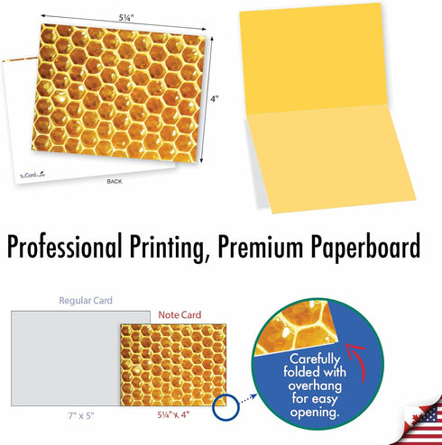 The Best Card Company 10 Assorted Blank Notes Box Set 4 x 5.12 Inch with Envelopes (10 Designs, 1 Each) - Boxed