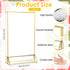 Yuanan 12 4x6 Inch PCS Acrylic Sign Holders, Wedding Table Number Holder Table Top Double Sided Gold Photo Frames Clear