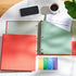 Blue Lake ECOLIFE 1 Inch 3 Ring Binder with Dividers and Pockets, Plastic-Free Binder Organizer for Students and Office