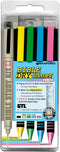 G.T. Luscombe Company Bible Dry-Liner, Yellow, Green, Blue, Pink Highlighters, Pigma Micron 01 Black Ink, 5-Piece Set
