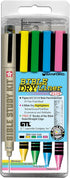 G.T. Luscombe Company Bible Dry-Liner, Yellow, Green, Blue, Pink Highlighters, Pigma Micron 01 Black Ink, 5-Piece Set
