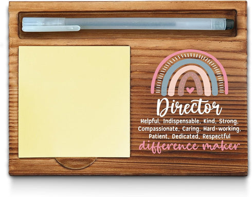 Director Sticky Note Holder, Director Office Decor, Thank You Appreciation Gifts for Women, Self-Stick Note Pad Holders