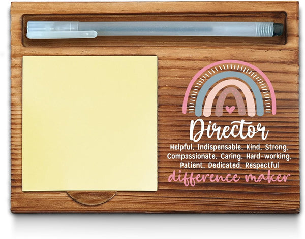 Director Sticky Note Holder, Director Office Decor, Thank You Appreciation Gifts for Women, Self-Stick Note Pad Holders