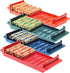 Nadex Rolled Coin Storage Organizer Tray Set with Ridges for Loose Coins