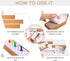 Uanchu Cork Strips Bulletin Bar Strips, Frameless Notice Board with Double Side Tape and 100 Push Pins