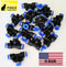 10 Pcs Pneumatic Tee Union Connector Tube OD 1/4" 6mm One Touch Push In Air Fitting by PAKA HAND TOOLS
