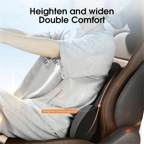 Generic Memory Foam Car Headrest Pillow and Lumbar Support Cushion Ergonomic Driving Back Support Pillow for Car Seat