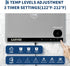 3rd 24" x15" 6 1-3H Garvee Gen Upgraded Food Warming Mat, AB Dual Zone Independent Heating, Electric Warming Tray