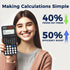 OSALO Scientific Calculator, 417 Function, 2 Line 10+2 Digits Written Display, Solar and Battery for School