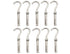 LBY 10pcs Expansion Anchor Bolt Open Cup Hooks - M6 Heavy Duty Bolts, Stainless Steel Hardware Tool