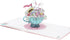 Liif Teacup Easter Bunny Gift 3D Greeting Pop Up Card, Happy Easter Card for Kids, Grandson, Granddaughter, Cute, Funny