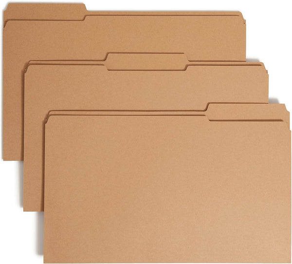 Smead Fastener File Folder: Legal Size, Kraft, 50 Per Box with 1 Fastener