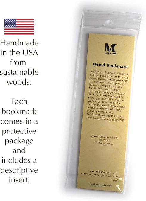 J.R.R. Tolkien Engraved Wooden Bookmark - Still Around The Corner There May Wait | LOTR Gift, Made in USA,