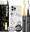 HuiSikoo Paint Marker, 4 Pack Dual Tip Acrylic Paint Pens with Medium Tip