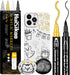 HuiSikoo Paint Marker, 4 Pack Dual Tip Acrylic Paint Pens with Medium Tip