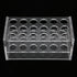 17mm Test Tube Rack with 18 Holes - Durable Transparent Holder for 10ml and 15ml Centrifuge Test Tubes
