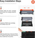 v4ink Compatible TN450 Toner Cartridge for Brother TN450, High Yield, 2 Packs