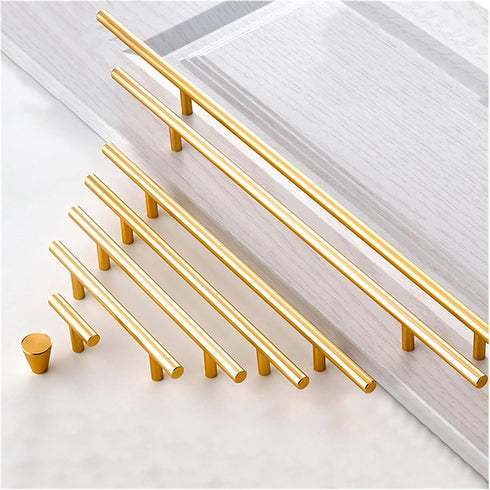 XINHUIPART 160mm) Cabinet Drawer Handle Large Handle Modern Minimalist Kitchen Furniture Cabinet Drawer Handle Gold
