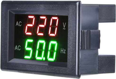 YB4835VF Voltage Frequency Meter, LED Digital Dual Display Ammeter Voltmeter Measuring Tool