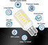 Kei D28a Kel 2811 E17 LED Freezer Light Bulb Replacement, Intermediate Base Light Bulbs for Refrigerator, 800LM