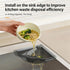 6.69" (2Pcs) Magnetic Corner Sink Strainer Basket with Twist-Open Bottom, Magnetic Triangle Sink Strainer for Food