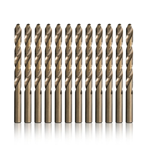 Drill America D/ACO7/32P12 7/32" Cobalt Heavy Duty Drill Bit, Pack of 12