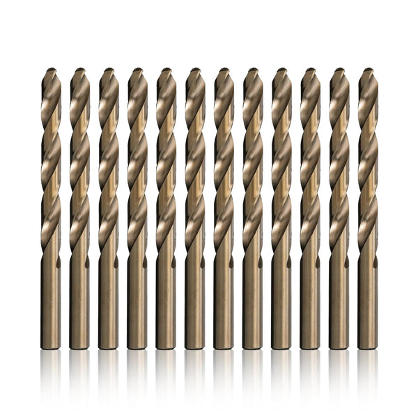 Drill America D/ACO7/32P12 7/32" Cobalt Heavy Duty Drill Bit, Pack of 12