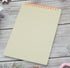 Yansanido 4 Pcs A5 Top Bound Spiral Notebook, 4 Color Thick Plastic Hardcover, 80 Sheets (160 Pages) College Ruled