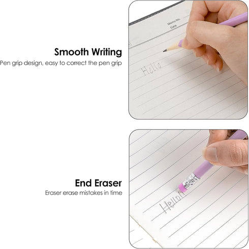 SHIDOW Purple Pencils #2, Purple Pencils #2 Bulk, Purple Pencils with Erasers, Wood-Cased Pencils, HB Pencils for Adults, Office (30PCS) by SHIDOW