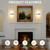 Dimmable 12W HS621-2 LIGHTESS Modern Wall Sconces Switch LED Wall Lights Up Down Wall Lamp Acrylic for Bedrooms Hallway