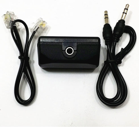RJ11 3.5mm Analog Telephone Adapter for Split The Line to Telephone and Voice Recorder, with Two Port for Incoming