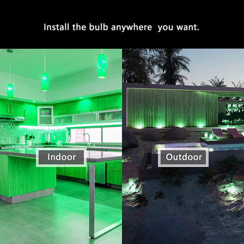PAR38 Bulbs, 15 100W E26 Bulbs Bulbs, Lighting(2 Pack) Green Flood Light Watt Green LED Flood Light Equivalent, Base